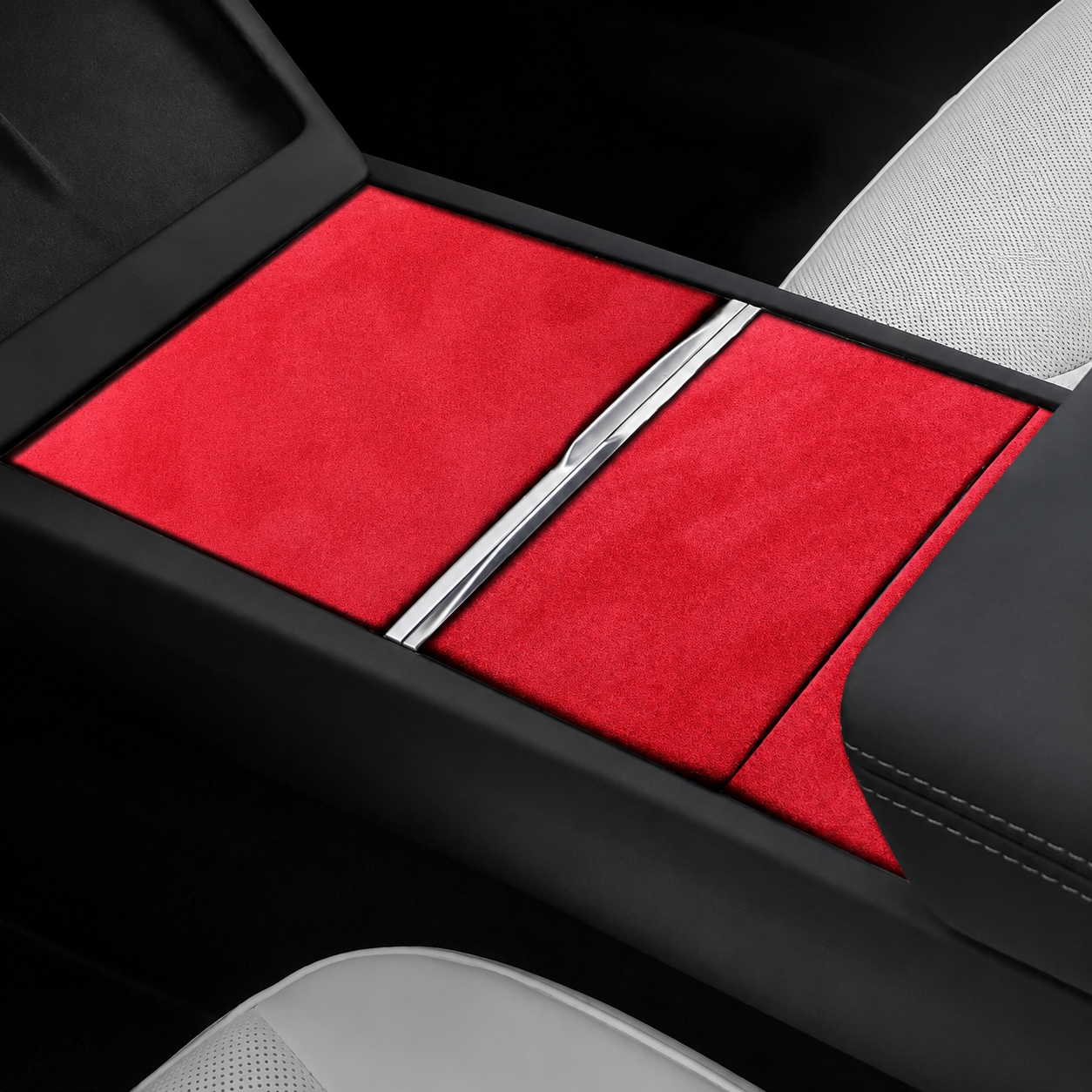 Tesla Model 3 Highland Alcantara Stick On Center Console Cover (2024+)