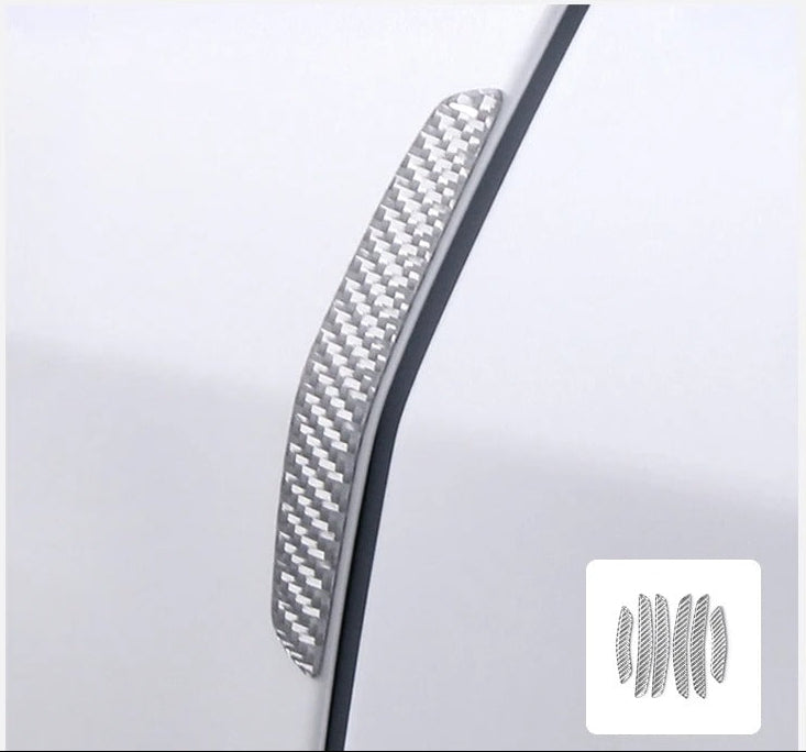 Carbon Fiber Stick On Door Anti-Collision Protection Covers for Tesla Model Y Juniper (2025+)