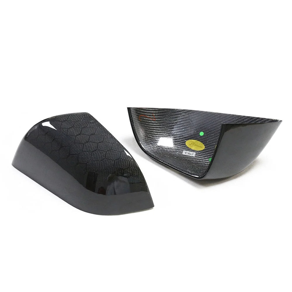 Tesla Model 3 Highland Honeycomb Carbon Fiber Mirror Caps (2024+)