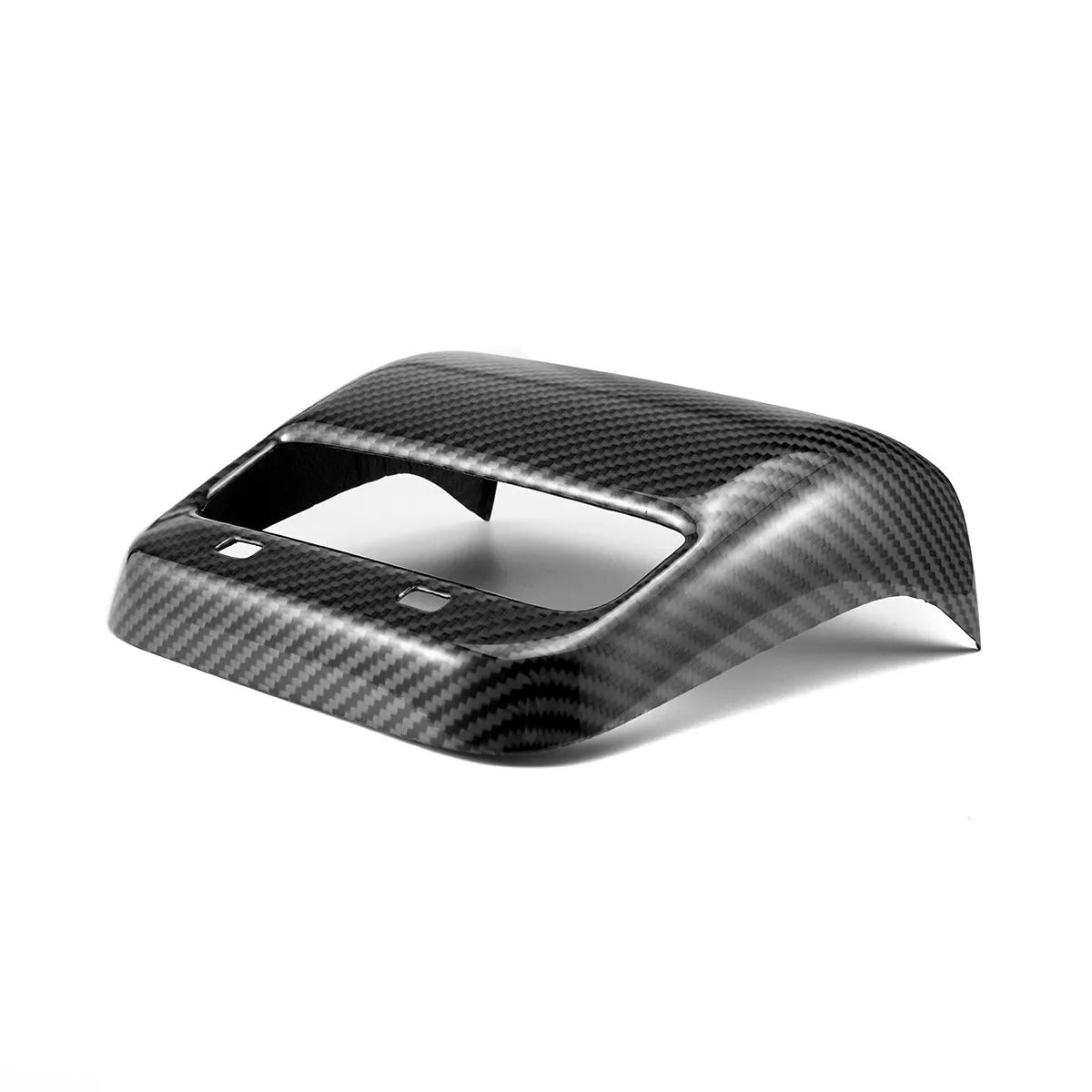 Front view real carbon fiber rear center console air vent cover for Tesla Model 3 and Model Y 2017-2023