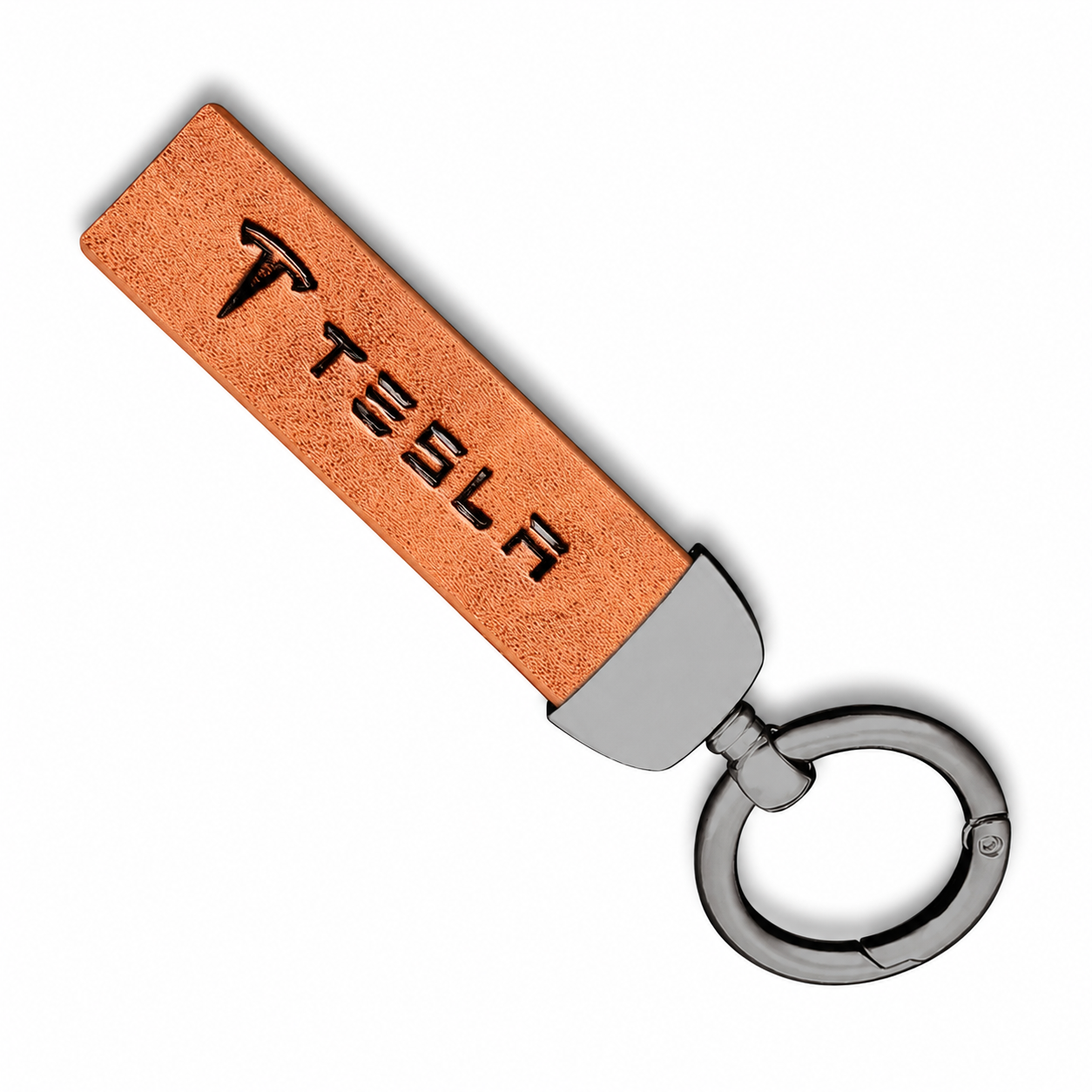 Leather Keychain Accessory For Tesla