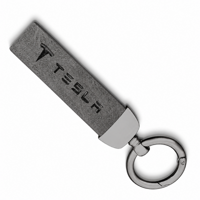 Leather Keychain Accessory For Tesla