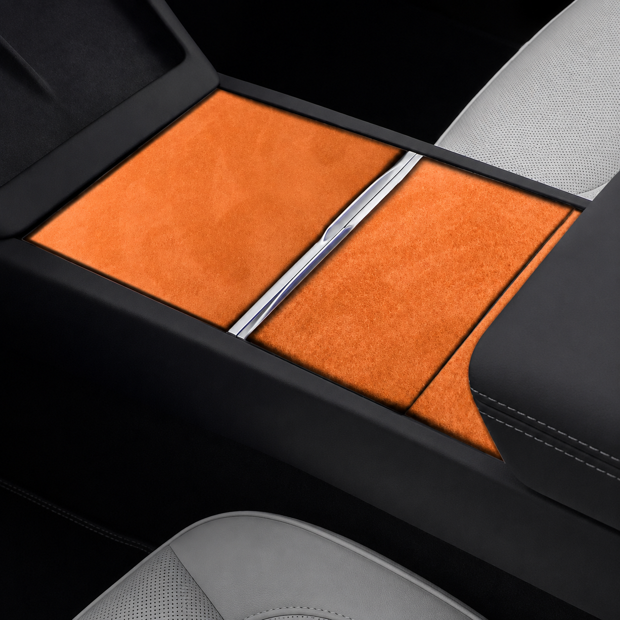 Tesla Model 3 Highland Alcantara Stick On Center Console Cover (2024+)