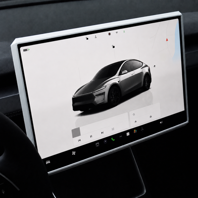 Silicone Protective Center Screen Frame Cover for Tesla Model Y Juniper (2025+)