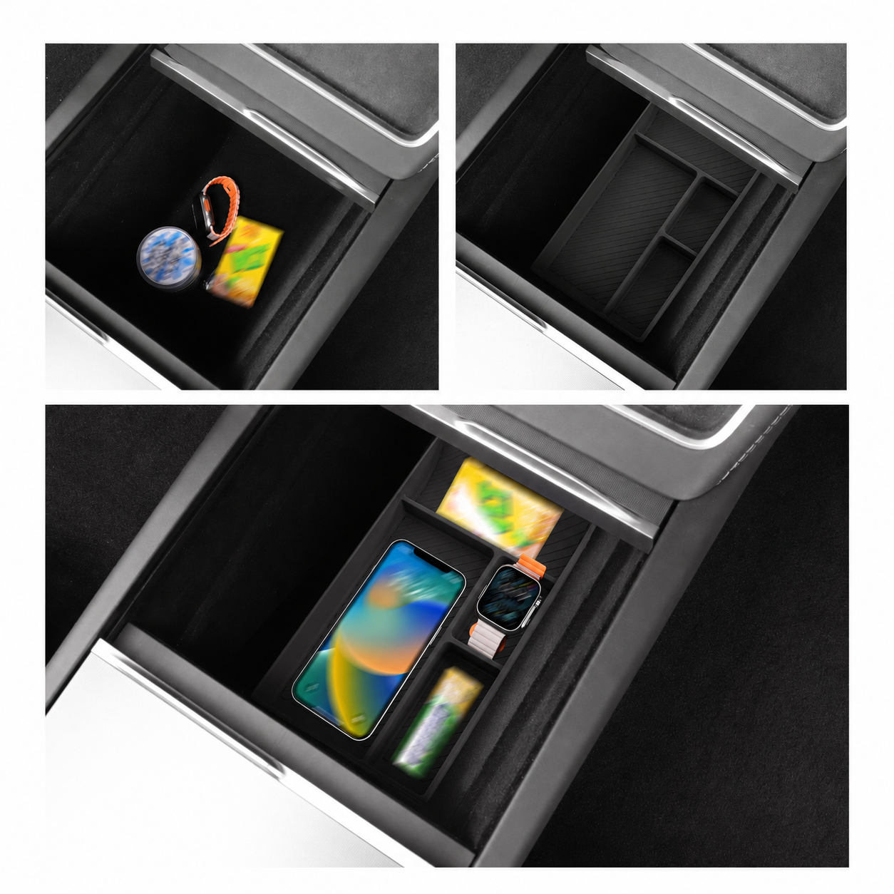 Center Console Storage Tray For Tesla Model Y Juniper (2025+)