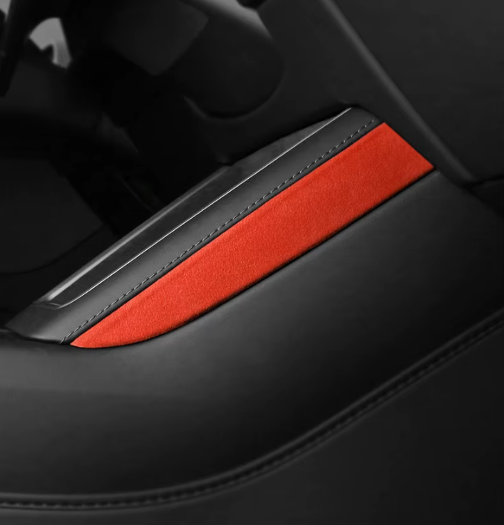 Alcantara Stick On Center Console Side Cover for Tesla Model Y Juniper (2025+)