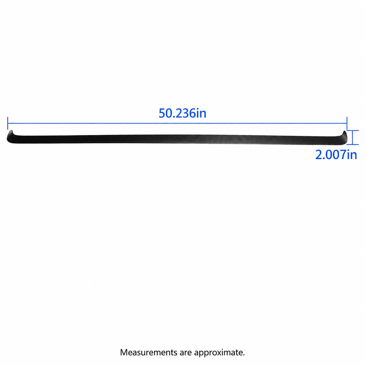 Dashboard lower trim approximate dimensions