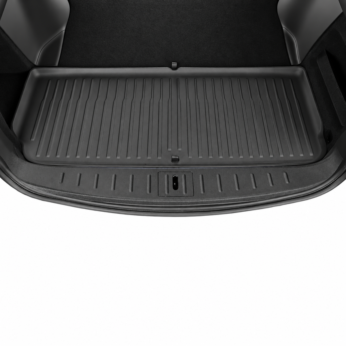 Installed trunk sill protector