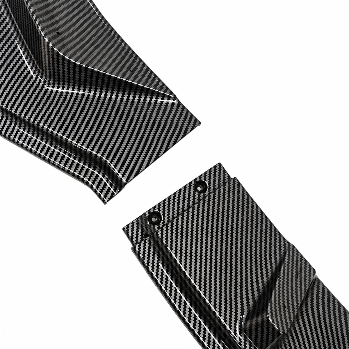 Carbon Look ABS finish and mounting detail