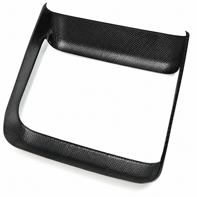 Tesla Model S dry carbon fiber rear screen trim cover — reverse side