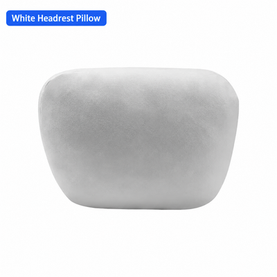 White headrest pillow