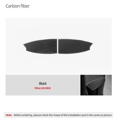 Carbon Fiber Stick On Trunk Side Pocket Panel Covers for Tesla Model 3 Highland (2024+)