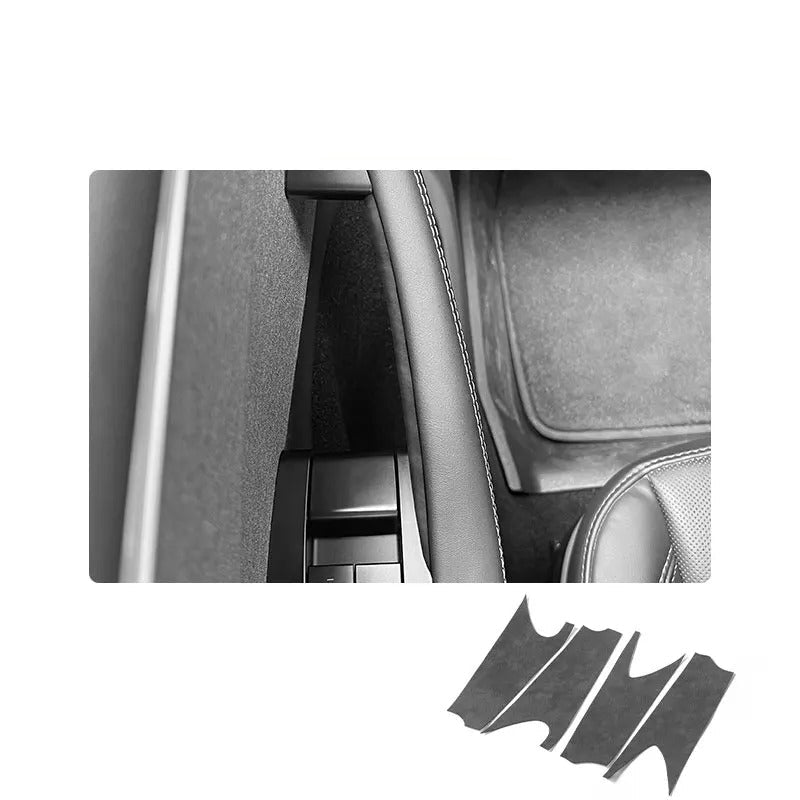 Alcantara Stick On Door Handle Cover for Tesla Model 3 Highland (2024+)