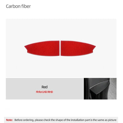 Carbon Fiber Stick On Trunk Side Pocket Panel Covers for Tesla Model 3 Highland (2024+)