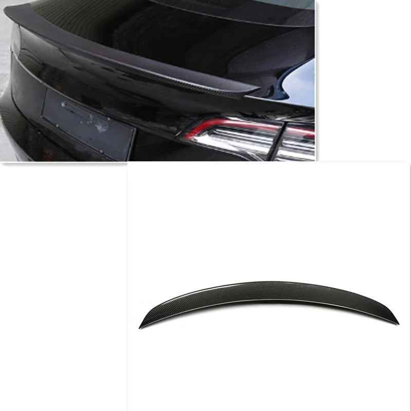 Carbon Fiber Euro Style Rear Trunk Spoiler for Tesla Model 3 (2015-2023)