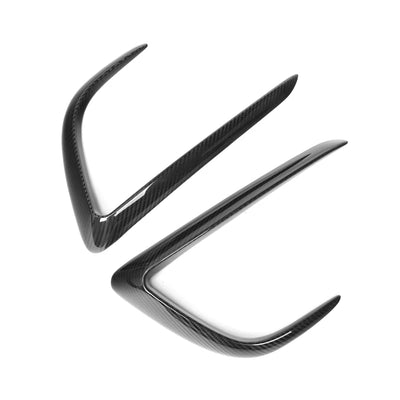 Carbon Fiber Front Bumper Canard Covers for Tesla Model Y (2020-2024)