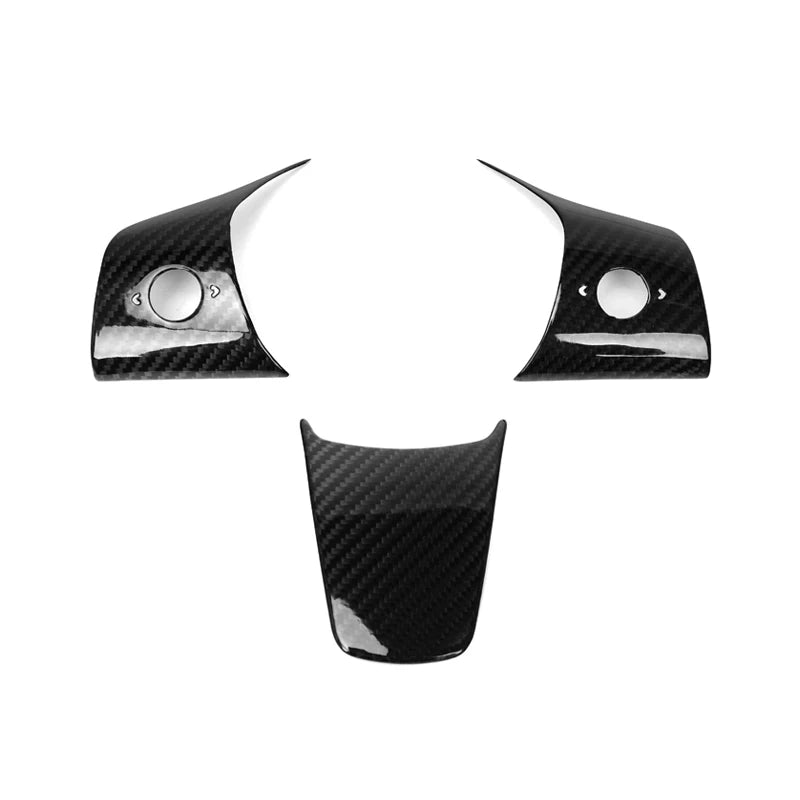 Carbon Fiber Steering Wheel Trim Covers for Tesla Model 3 (2015-2020)