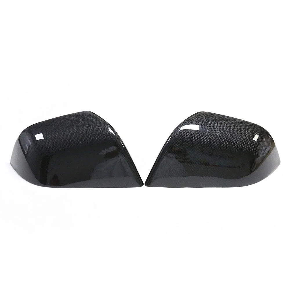 Tesla Model 3 Highland Honeycomb Carbon Fiber Mirror Caps (2024+)
