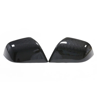 Tesla Model 3 Highland Honeycomb Carbon Fiber Mirror Caps (2024+)