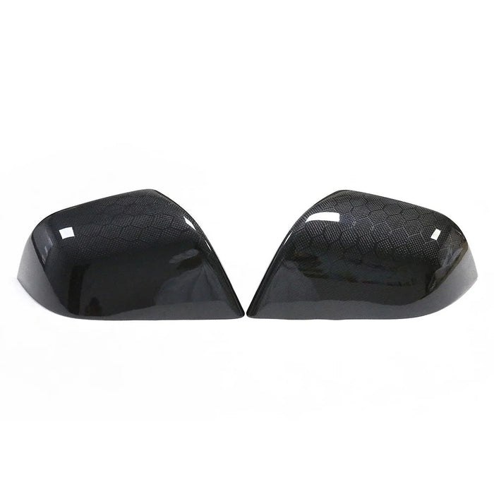 Tesla Model 3 Highland Honeycomb Carbon Fiber Mirror Caps (2024+)
