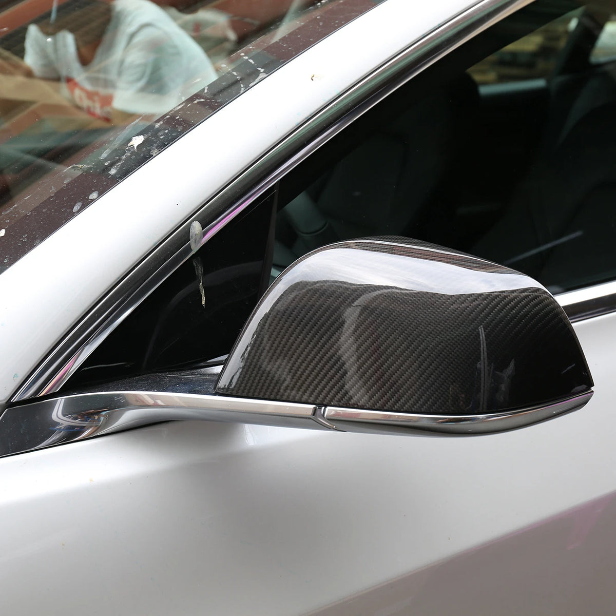 Carbon Fiber OEM Style Side Mirror Covers for Tesla Model 3 (2015-2023)