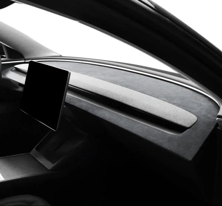 Alcantara Stick On Dashboard Panel Sunshade Mat for Tesla Model Y Juniper (2025+)