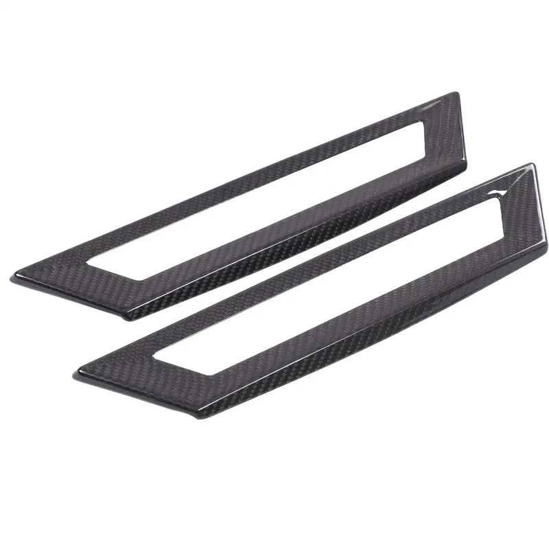 Cybertruck carbon fiber under-seat air vent trim set
