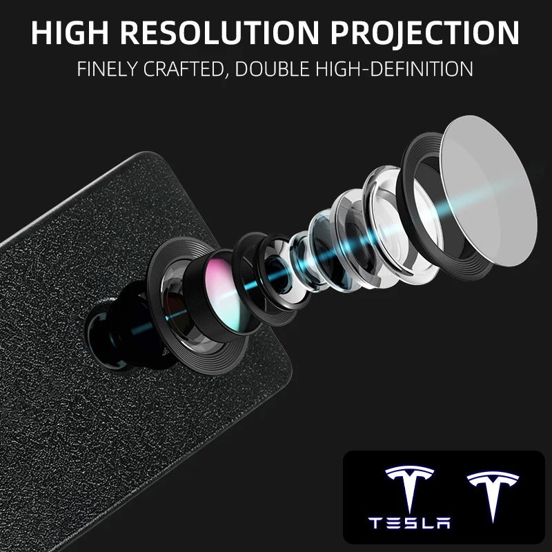 LED Door Puddle Light Projectors for Tesla Model Y Juniper (2025+)