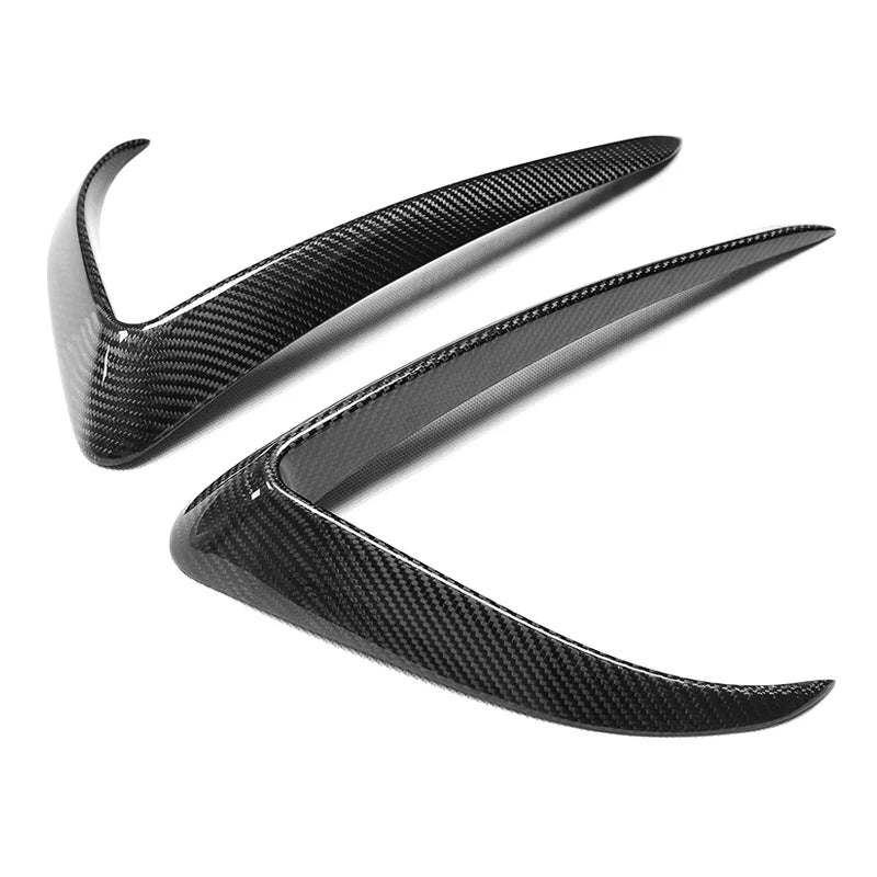 Carbon Fiber Front Bumper Splitter Trim Covers for Tesla Model 3 (2015-2023)