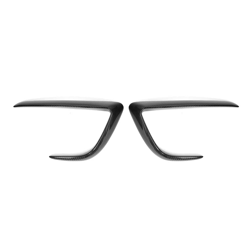 Carbon Fiber Front Bumper Canard Covers for Tesla Model Y (2020-2024)
