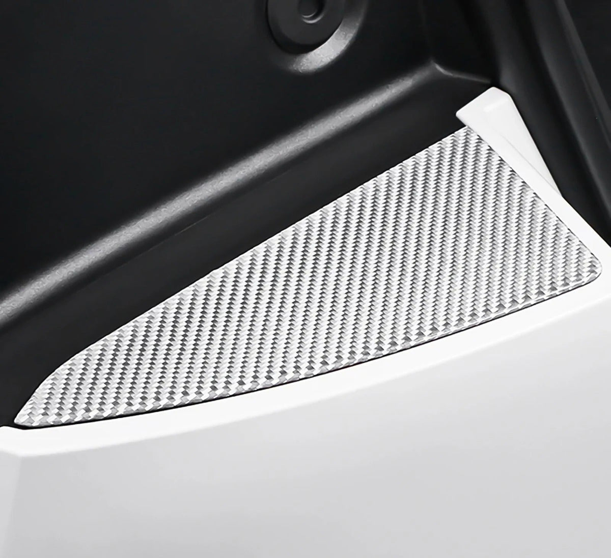 Carbon Fiber Stick On Trunk Side Pocket Panel Covers for Tesla Model 3 Highland (2024+)