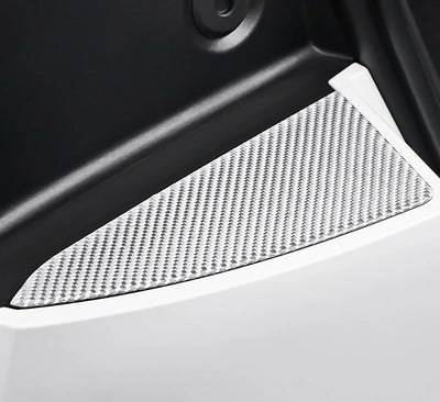 Carbon Fiber Stick On Trunk Side Pocket Panel Covers for Tesla Model 3 Highland (2024+)