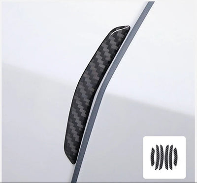 Carbon Fiber Stick On Door Anti-Collision Protection Covers for Tesla Model Y Juniper (2025+)