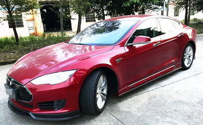 Carbon Fiber Aero Style Front Lip Spoiler for Tesla Model S (2014-2016)