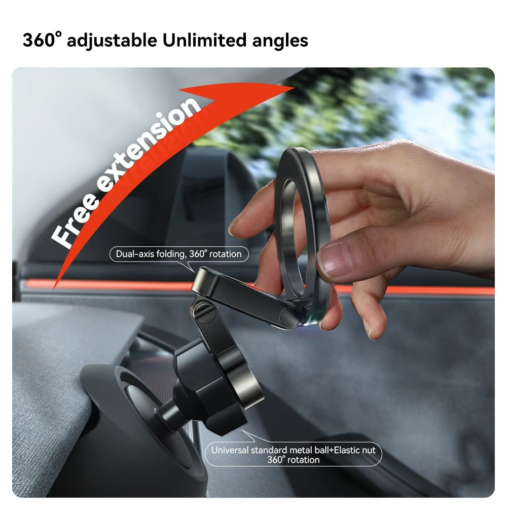 Magnetic Adjustable Phone Mount with Dashboard Silicone Base for Tesla Model 3 Highland (2024+)