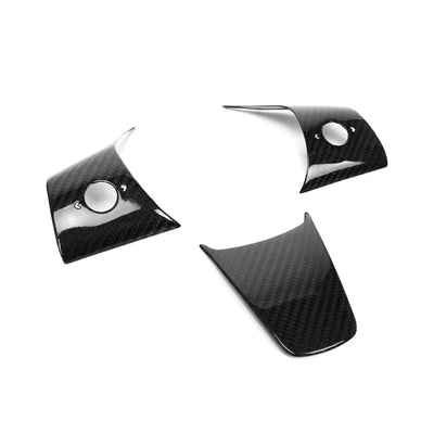Carbon Fiber Steering Wheel Trim Covers for Tesla Model 3 (2015-2020)