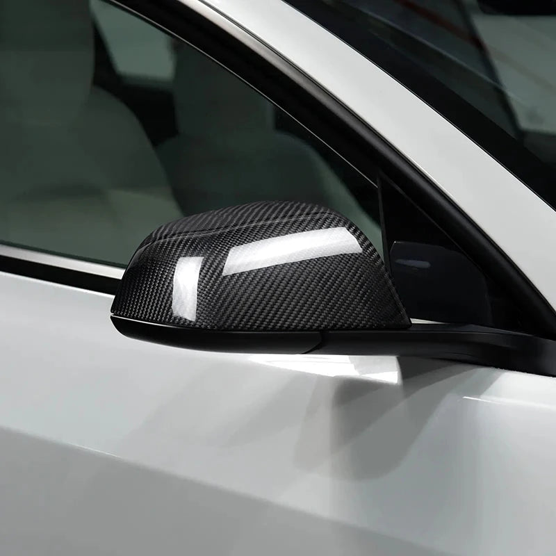 Tesla Model 3 Highland Carbon Fiber Mirror Caps (2024+)