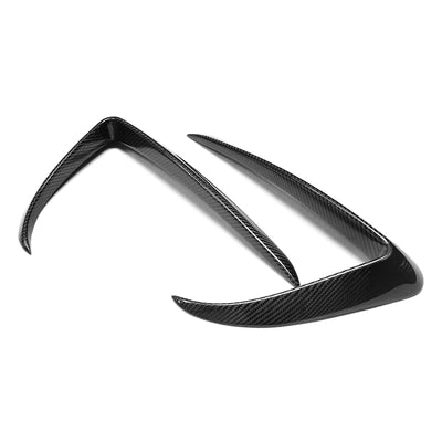 Carbon Fiber Front Bumper Splitter Trim Covers for Tesla Model 3 (2015-2023)