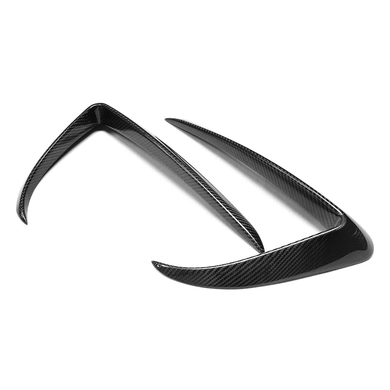 Carbon Fiber Front Bumper Splitter Trim Covers for Tesla Model 3 (2015-2023)