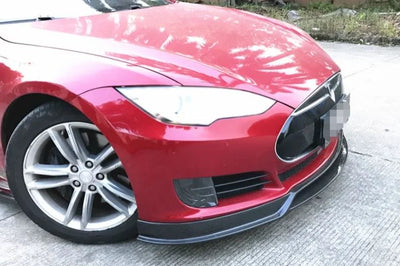 Carbon Fiber Aero Style Front Lip Spoiler for Tesla Model S (2014-2016)