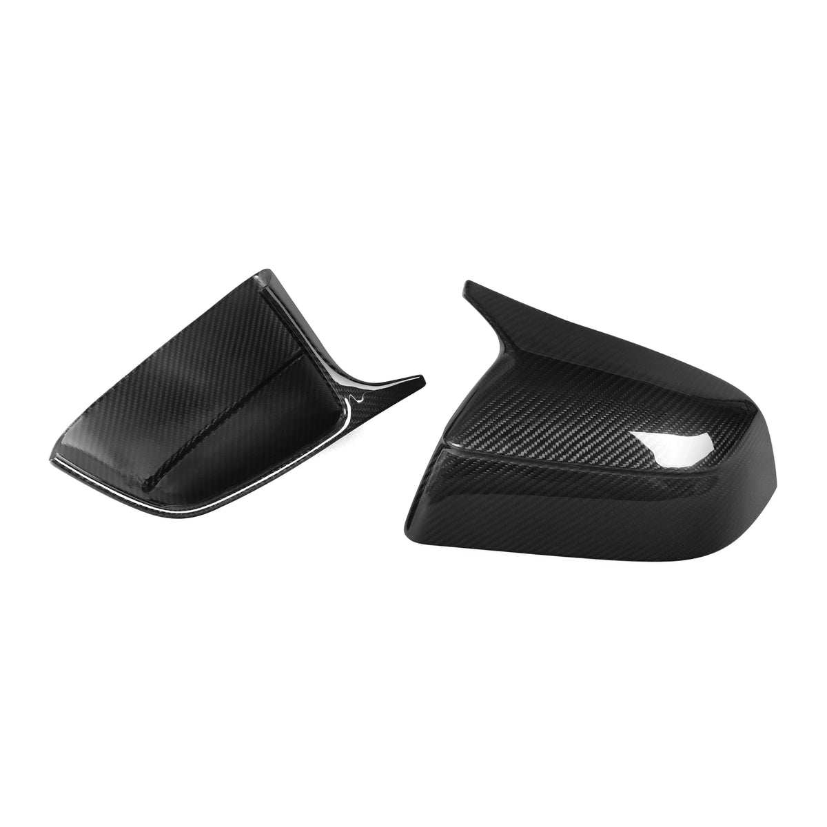 Carbon Fiber M Style Side Mirror Covers for Tesla Model Y Juniper (2025+)