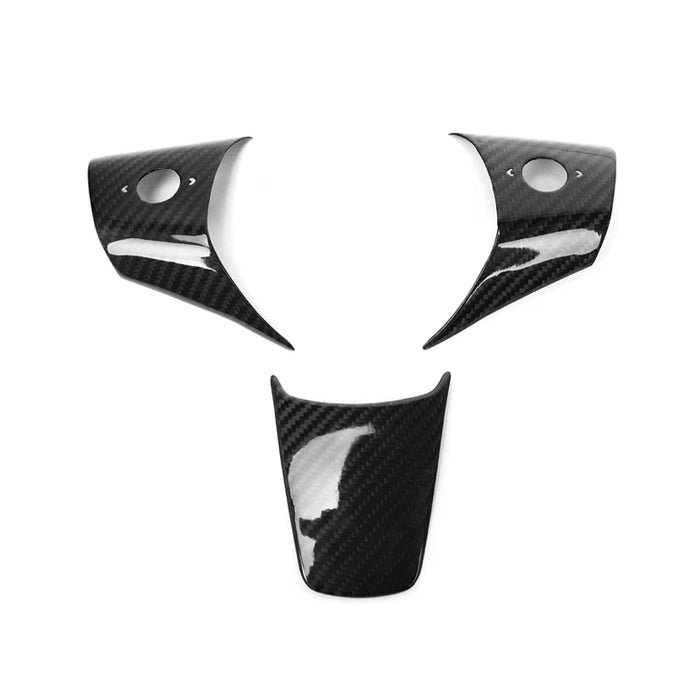 Carbon Fiber Steering Wheel Trim Covers for Tesla Model 3 (2015-2020)