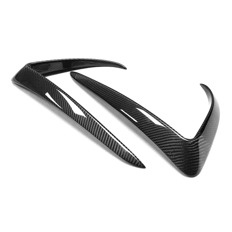 Carbon Fiber Front Bumper Splitter Trim Covers for Tesla Model 3 (2015-2023)
