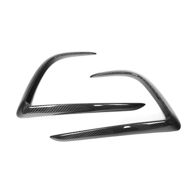 Carbon Fiber Front Bumper Canard Covers for Tesla Model Y (2020-2024)