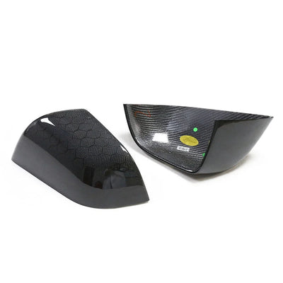 Tesla Model 3 Highland Honeycomb Carbon Fiber Mirror Caps (2024+)