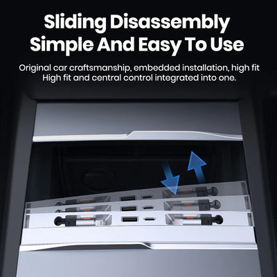Retractable USB Charging Docking Station for Tesla Model Y Juniper (2025+)