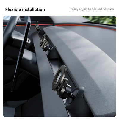Magnetic Adjustable Phone Mount with Dashboard Silicone Base for Tesla Model 3 Highland (2024+)