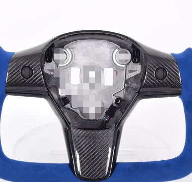 Carbon Fiber Steering Wheel Trim Covers for Tesla Model 3 (2015-2020)