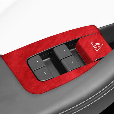 Alcantara Stick On Window Switch Cover for Tesla Model 3 Highland (2024+)