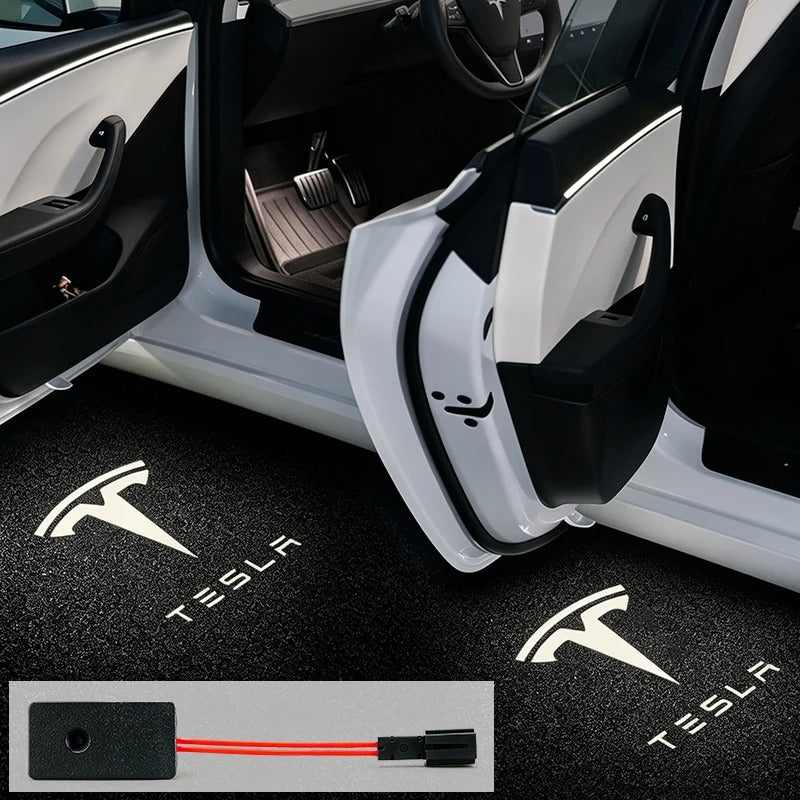 LED Door Puddle Light Projectors for Tesla Model Y Juniper (2025+)